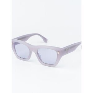 Fendi Women Sunglasses Violet Lilac Square FE40100I 81Y NEW AUTHENTIC
